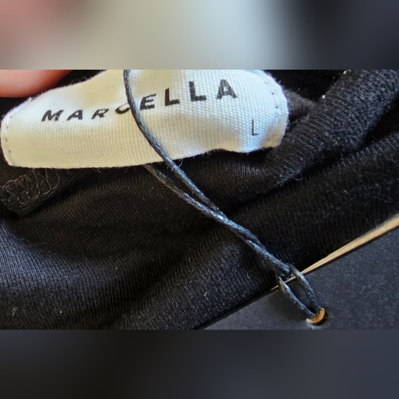 MARCELLA NYC Lorimer Sweatshirt Maxi Dress Black Sz L NWT - Picture 8 of 9